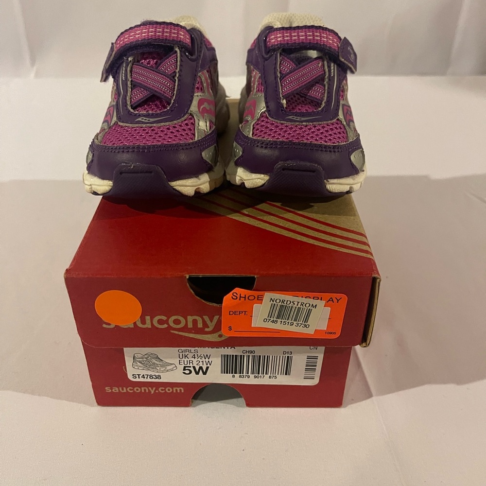 Girls Saucony Kids Baby Ride 6 Sneaker Walker (Toddler/Little Kid) Size 5W - Picture 2 of 5